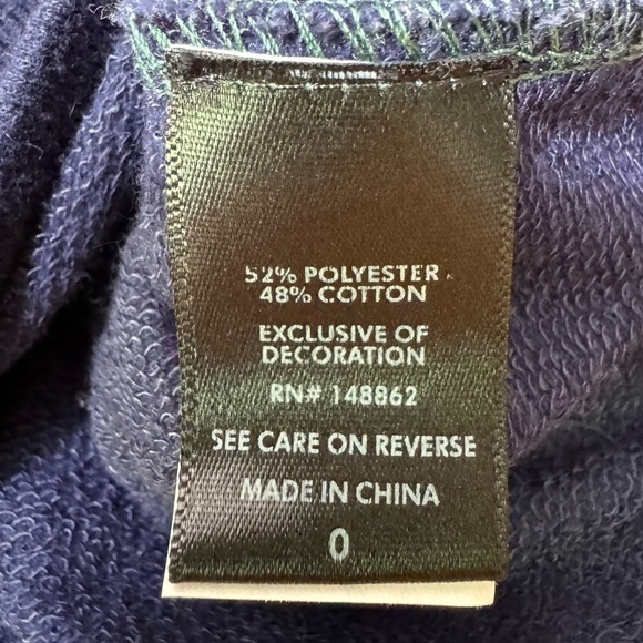 Torrid Navy Gray Green Colorblock French Terry Pullover Sweatshirt Size 0 - Picture 9 of 9